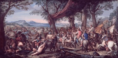 Alexander bij de Slag bij Arbela door Charles Le Brun